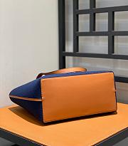 Fortok Loewe Love Anagram Tote Bag Blue 29x25x14cm - 4