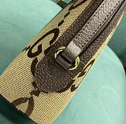 Fortok Gucci Ophidia Jumbo Shoulder Bag Camel Ebony 499621 23.5x19x8cm - 5