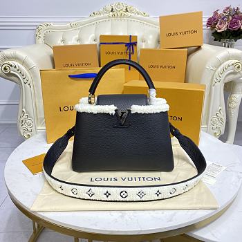 Fortok Louis Vuitton Capucines BB Bag Black M59267 27x18x9cm