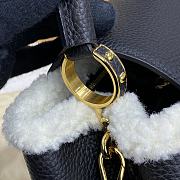 Fortok Louis Vuitton Capucines BB Bag Black M59267 27x18x9cm - 5