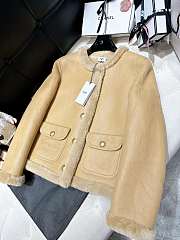 Fortok Celine Sheepskin Fleece Jacket - 5