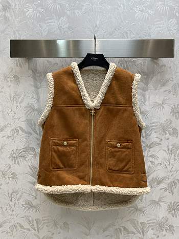 Fortok Chanel 23SS Plush Hooded Vest