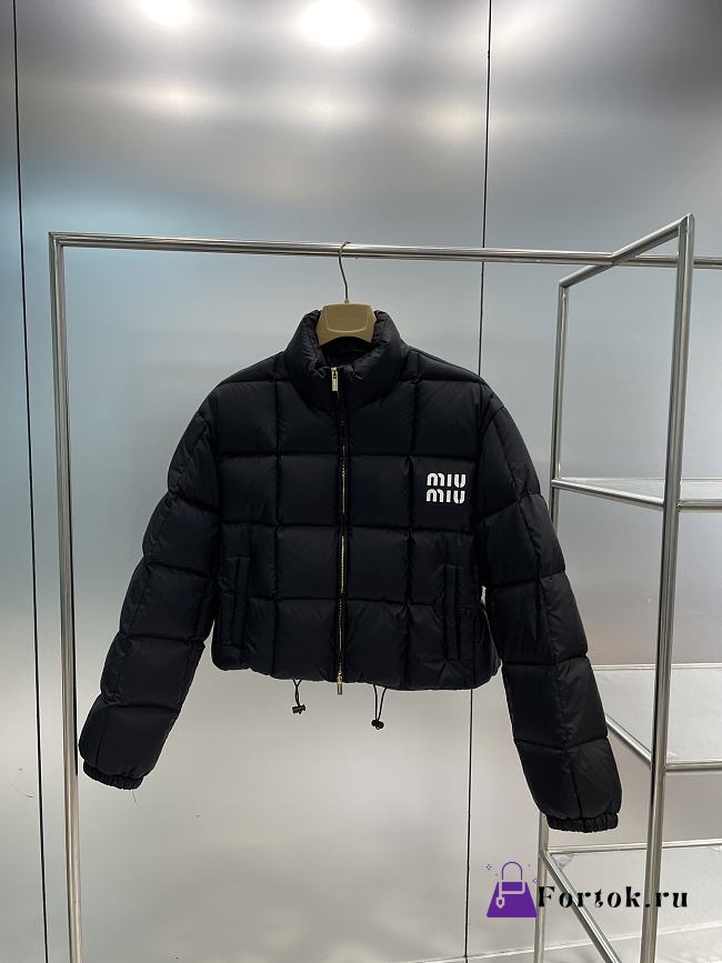 Fortok MiuMiu 23 Short-cut Nylon Down Jacket Black - 1