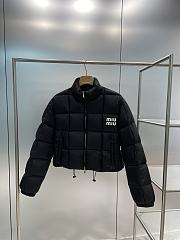 Fortok MiuMiu 23 Short-cut Nylon Down Jacket Black - 1