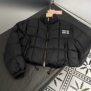 Fortok MiuMiu 23 Short-cut Nylon Down Jacket Black - 5