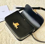 Fortok Celine Triomphe Shoulder Bag Black 22x16.5x7cm - 6