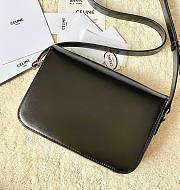 Fortok Celine Triomphe Shoulder Bag Black 22x16.5x7cm - 2