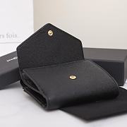 Fortok Saint Laurent Uptow Wallet Black 12.5x10x2.5cm - 5