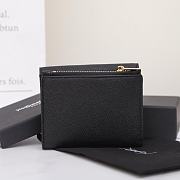 Fortok Saint Laurent Uptow Wallet Black 12.5x10x2.5cm - 4