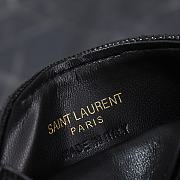 Fortok Saint Laurent Uptow Wallet Black 12.5x10x2.5cm - 3