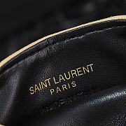 Fortok Saint Laurent Monogram Card Holder Black 10x6.5x2cm - 4