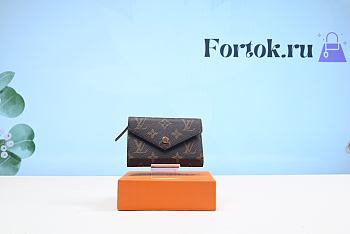 Fortok Louis Vuitton Brown Victorine Wallet 12x9.5x2.5cm