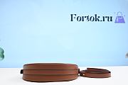 Fortok Prada Moon Leather Bag in Brown 22.5x18.5x6.5cm - 4