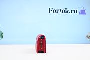Fortok Gucci Flip Gold Buckle V-shaped Red Bag 18cm - 3