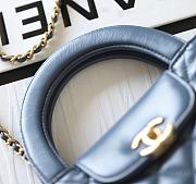 Fortok Chanel 23K Kelly Bag Blue 19x13x7cm - 3