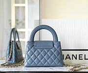 Fortok Chanel 23K Kelly Bag Blue 19x13x7cm - 5