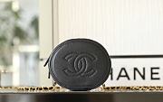 Fortok Chanel 23B Pearl Handle Chain Cosmetic Bag Black 6x11x9cm - 5