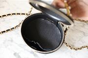 Fortok Chanel 23B Pearl Handle Chain Cosmetic Bag Black 6x11x9cm - 2