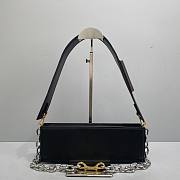 Fortok Jacquemus Le Ciuciu Logo Shoulder Bag Black 30x10.5x4.5cm - 4