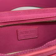 Fortok Jacquemus Le Ciuciu Logo Shoulder Bag Pink 30x10.5x4.5cm - 3