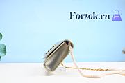 Fortok Saint Laurent Metallic Calfskin Medium Classic Monogram Kate Bag 24cm - 5