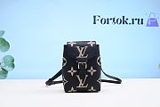 Fortok Louis Vuitton Tiny Backpack in Black & Beige M80738 13x19x8cm - 1