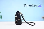 Fortok Louis Vuitton Tiny Backpack in Black & Beige M80738 13x19x8cm - 2