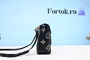 Fortok Louis Vuitton Tiny Backpack in Black & Beige M80738 13x19x8cm - 4