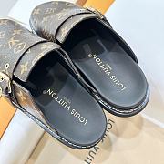 Fortok Louis Vuitton Flat Cozy Comfort Slippers Brown - 5