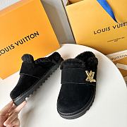 Fortok Louis Vuitton Cosy Flat Comfort Clog Black - 3