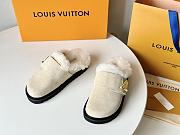 Fortok Louis Vuitton Cosy Flat Comfort Clog Beige - 1