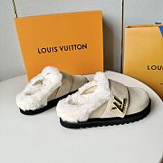 Fortok Louis Vuitton Cosy Flat Comfort Clog Beige - 6