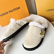 Fortok Louis Vuitton Cosy Flat Comfort Clog Beige - 3