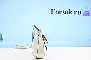 Fortok Prada Logo-plaque Shoulder Bag White 1BD345 24×11×4cm - 3