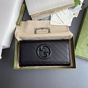 Fortok Gucci Blondie Long Wallet Black 760302 19x10x3.5cm - 1