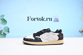 Fortok Nike Travis Louis Vuitton CM7866-126 Black Brown Sneakers