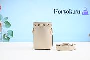 Fendi Mini Mon Tresor Leather Bucket Bag White 8BS010 12x18x10cm - 2