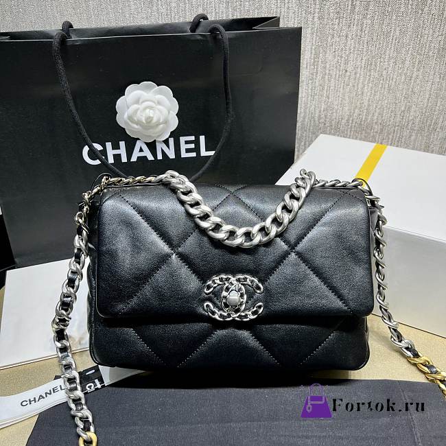 Fortok Chanel Woc Flap Bag Black 26cm - 1