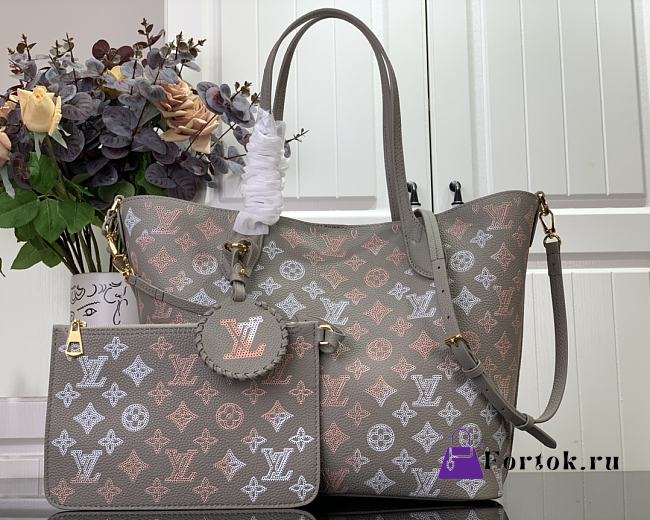 Fortok Louis Vuitton Blossom Handbag Grey M23387 30x27.5x16cm - 1