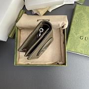 Fortok Gucci Blondie Card Case Wallet Brown Leather 760317 11x8.5x3cm - 4