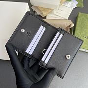 Fortok Gucci Blondie Card Case Wallet Black Leather 760317 11x8.5x3cm - 2