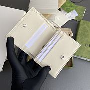 Fortok Gucci Blondie Card Case Wallet White Leather 760317 11x8.5x3cm - 6
