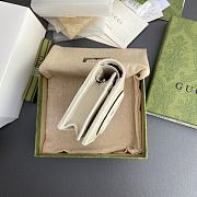 Fortok Gucci Blondie Card Case Wallet White Leather 760317 11x8.5x3cm - 4