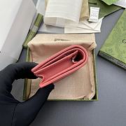 Fortok Gucci Blondie Card Case Wallet Pink Leather 760317 11x8.5x3cm - 4