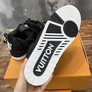 Fortok Louis Vuitton Skate Monogram Flower Sneakers Black - 6