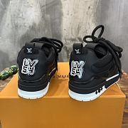Fortok Louis Vuitton Skate Monogram Flower Sneakers Black - 5