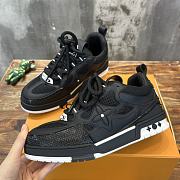 Fortok Louis Vuitton Skate Monogram Flower Sneakers Black - 4