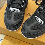 Fortok Louis Vuitton Skate Monogram Flower Sneakers Black - 3