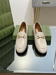 Fortok Gucci Horsebit Loafers Leather in White - 1