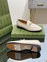 Fortok Gucci Horsebit Loafers Leather in White - 6